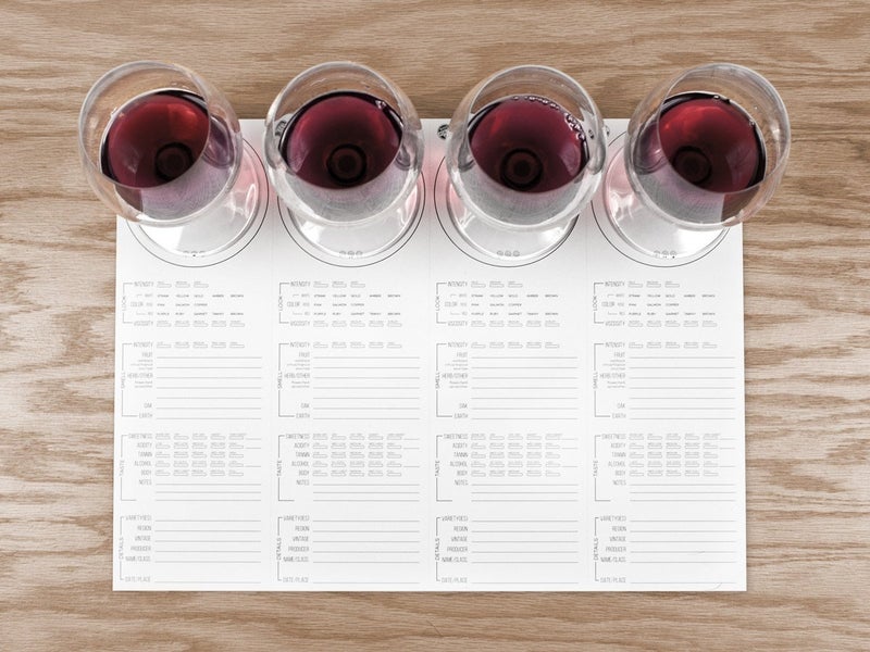 Wine Folly Tasting Placemats â€“ 20-Pack Disposable Note-Taking Mats (12"x16") | Guided Wine Tasting Notes with Aroma Wheel | Perfect for Wine Parties & Classes - Image 3